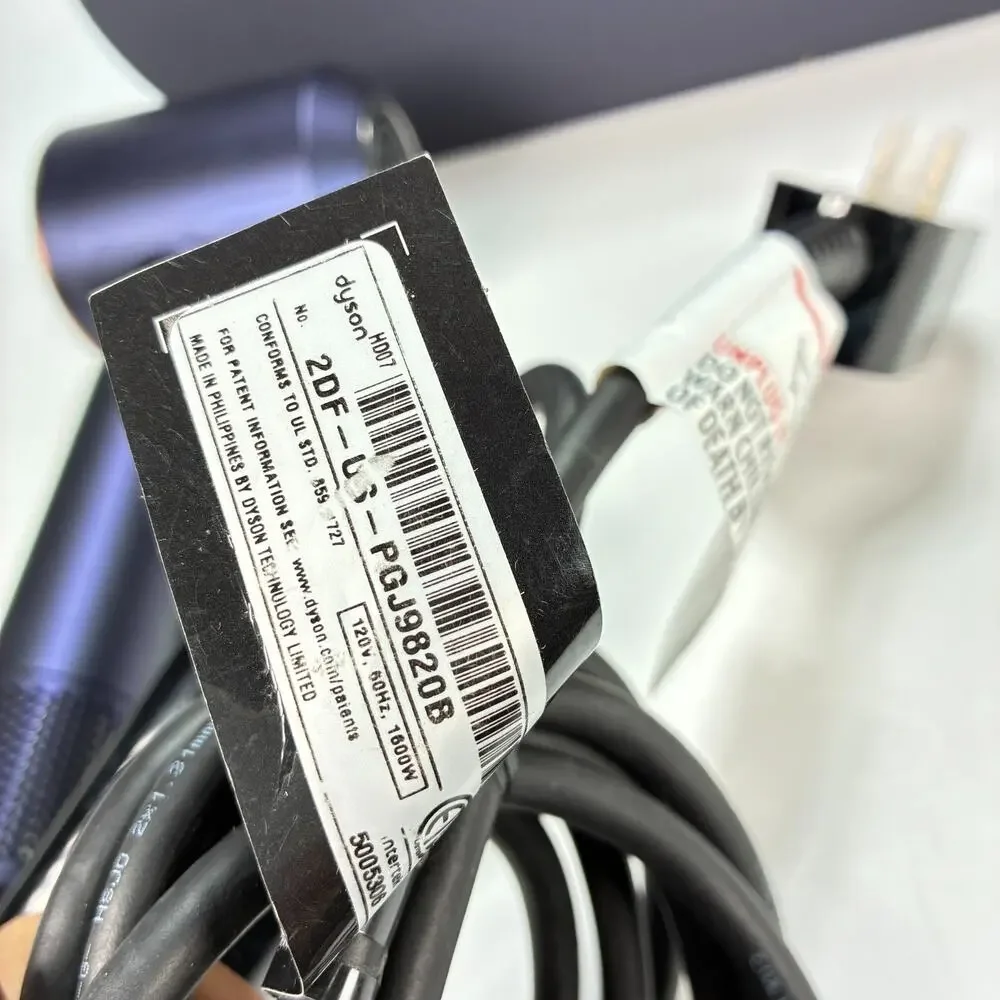 Dyson Supersonic Purple Iron ALCI Plug Leakage Circuit Interrupter Hair Dryer